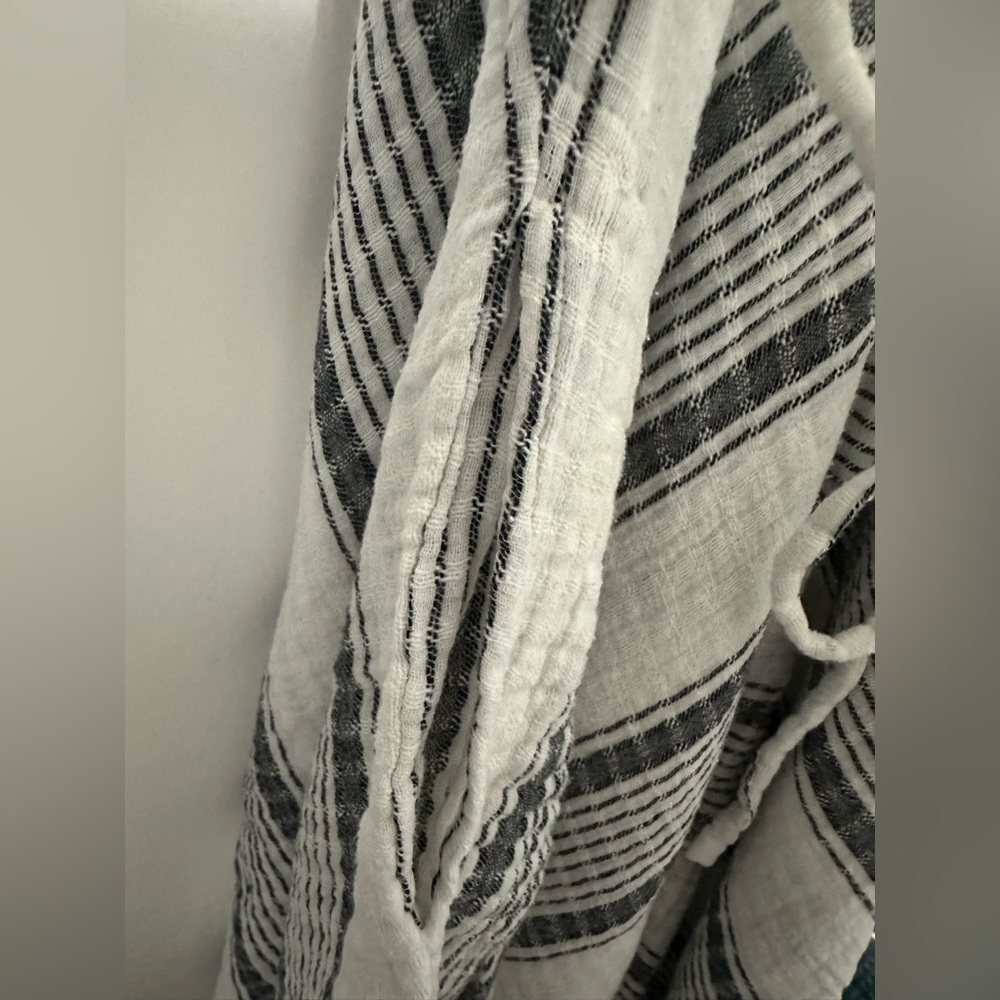 Cost Plus World Market Monochrome Striped Romper - Picture 3 of 5